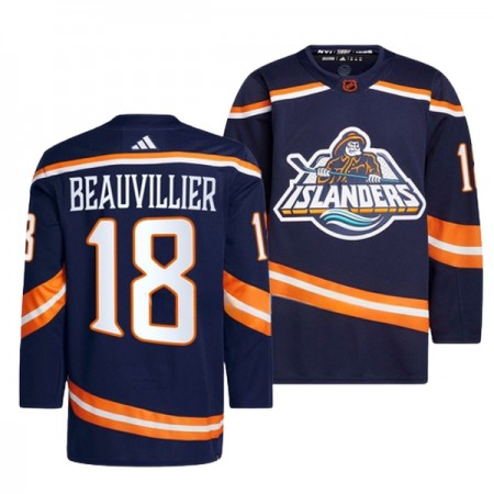 New York Islanders Trikot Anthony Beauvillier 18 Adidas 2022-23 Navy Reverse Retro 2.0 Authentic - Herren